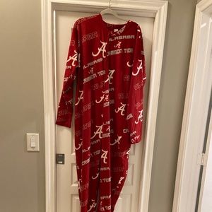 Alabama Crimson Tide Adult Onesie/Footed Pajamas